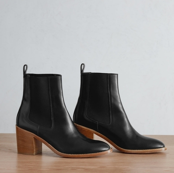 Jenni Kayne Leather Frankie Chelsea Ankle Boot Msrp $595 Women's Size 37 = US 7 - Picture 1 of 14